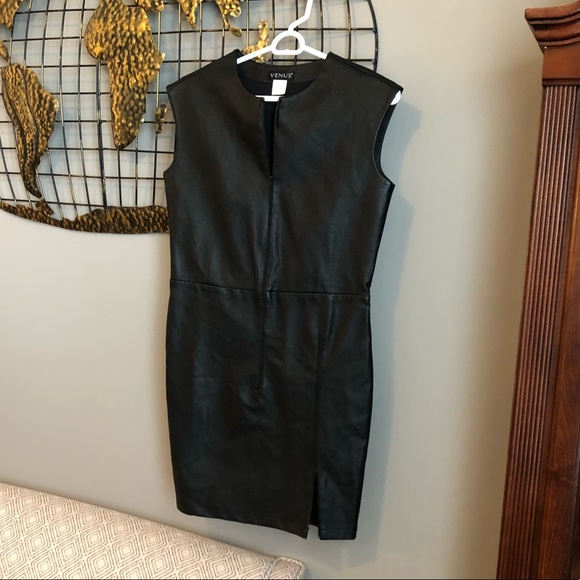 VENUS Dresses & Skirts - So sexy black faux leather mini dress